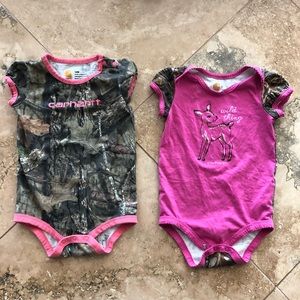 Carhartt Girls onesie bundle - 18m